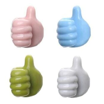 Wall Mounted Multipurpose Silicone Thumb Holder 3