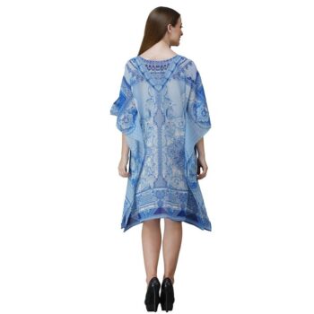 Womens Georgette Digital Print Kaftan Dress 5 1
