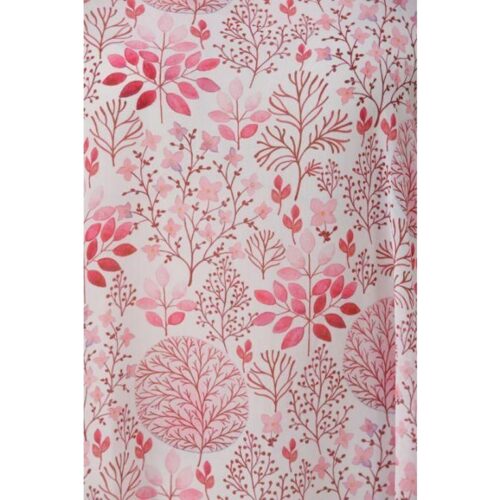 Womens Georgette Floral Print Kaftan Dress Pink 1