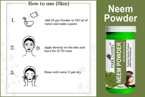 100 premium neem powder for skin and hair 100 gms park daniel original imag4yhtykeah4fy