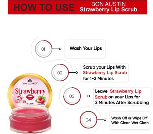 16 premium strawberry lip scrub for tanned darkened lips original imag8w45gyjyrfus