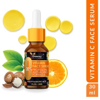 Oneway Happiness Vitamin C Face Serum with Hyaluronic Acid for Glowing skin 30ml