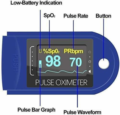 digitrendzz fingertip pulse oximeter for blood oxygen spo2 level original
