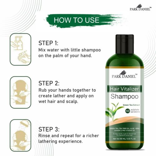 hair vitalizer shampoo with green tea extract promotes hair original
