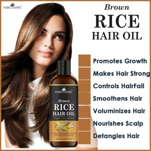premium brown rice hair oil enriched with vitamin e for strength original imag2dmefuzuuhd8