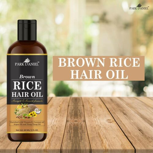 premium brown rice hair oil enriched with vitamin e for strength original