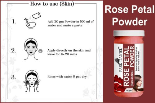100 premium rose petal powder for skin and hair 100 gms park original imag4yhtzfafzwbt 1