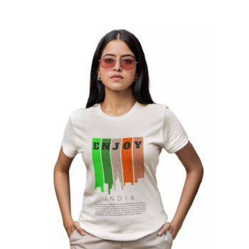 Indian Independence Day T-Shirt for Women, Spirit of freedom