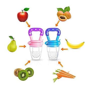 Silicone Fruit Nibbler and Teether for Infants 4