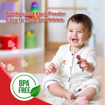 Silicone Fruit Nibbler and Teether for Infants 6