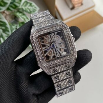 Cartier Watch Luxurious Stainless Steel Diamond Edition Watch For Men (SG1049)