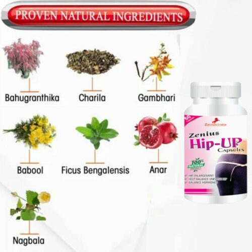 Zenius Hip up ingredients capsules