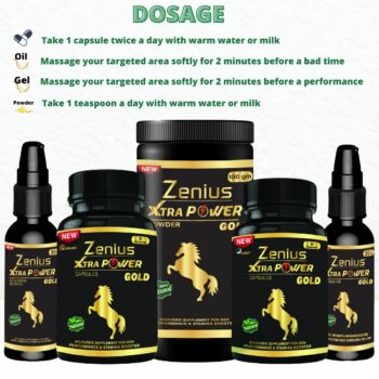 Zenius Xtra Power Gold Kit Dosage