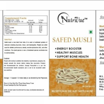 safed musli supplement for helps in physical performance of 60 original imagghtnf7k3ry5y