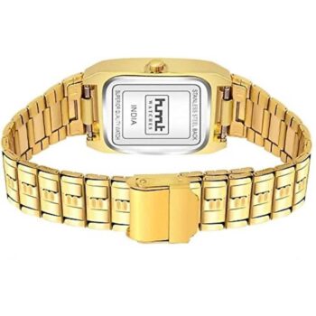 Designer hmt Watch for Men Red Dial and Golden Chain 1