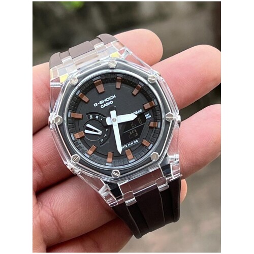 Men’s Casio Watch Silicon Digital And Analog G-Shock Watch Black 1