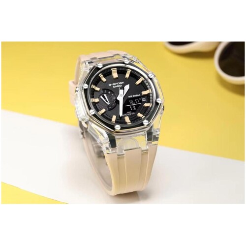 Men’s Casio Watch Silicon Digital And Analog G-Shock Watch White