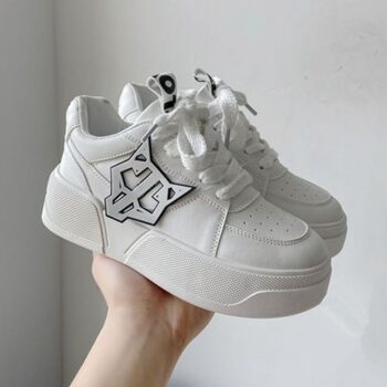 Naked Wolfe Kosa Low-top Leather Sneakers - White.