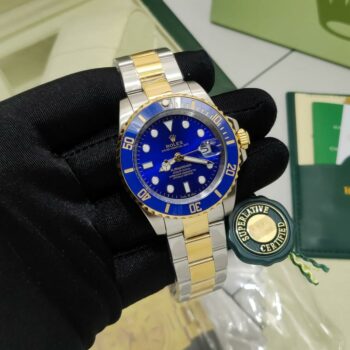Trending Men Rolex Tuton Blue Watch With Stainless Steel strap
