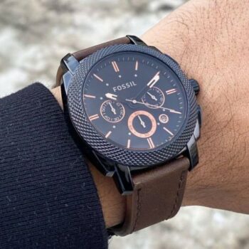 Fossil Watch For Men - Black, Free Size