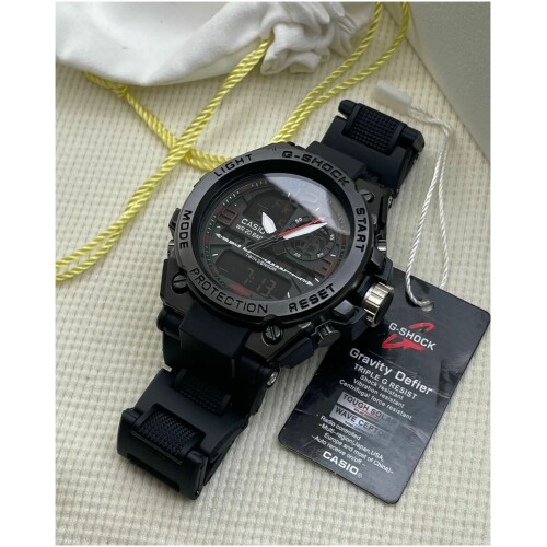 Luxurious G shock Watch, Digital With Analogue Fiber Belt Watch