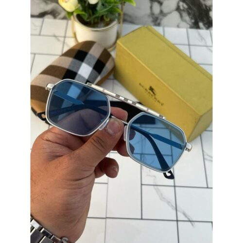 Burberry Sunglasses For Men Sliver Blue 3