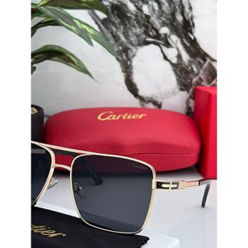 Cartier Sunglasses 82 Gold Black 3