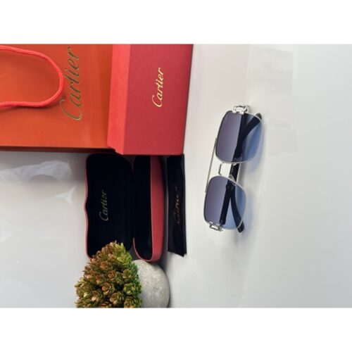 Cartier Sunglasses For Men Sliver Blue 1