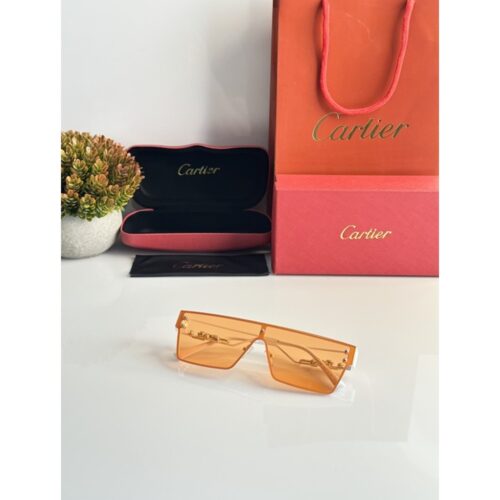 Cartier Sunglasses For Men White Orange 1