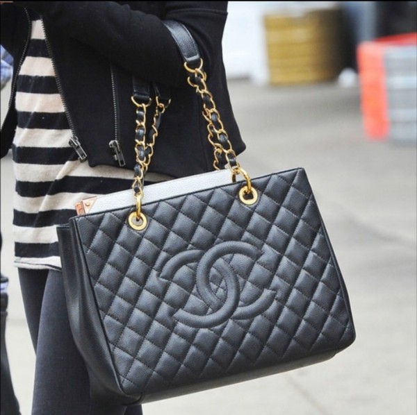 CHANEL QUILTED CC SHW GST Grand Shopping Tote Bag Caviar Leather White  £1,355.32 - PicClick UK