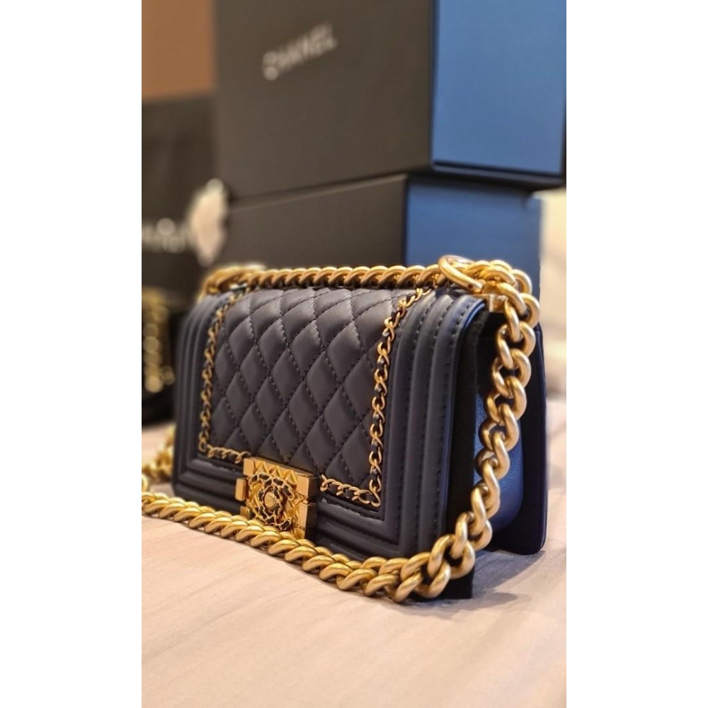 Chanel Handbag Vintage Designer with Magnetic Box and Dust Bag (black)  (J365) - KDB Deals