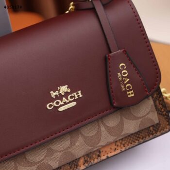 Handbag Coach Purse, Burgundy,Median Size with Hang Tag | eBay