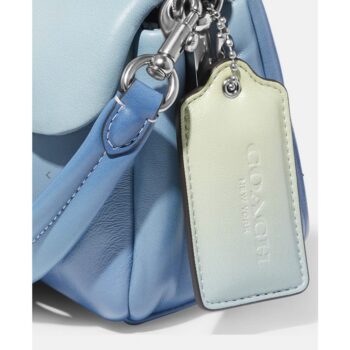 Leather crossbody bag Coach Blue in Leather - 31263810
