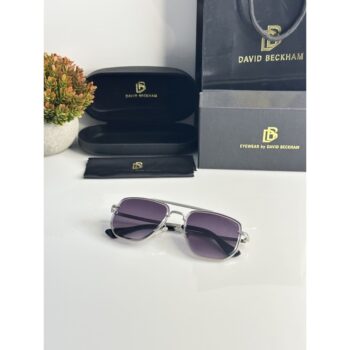 David Beckham Sunglasses 2452 Silver Black Shaded 1