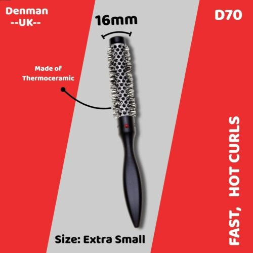 Denman Fast Hot Curls Brush Thermo Ceramic Blow drying for Hair 1