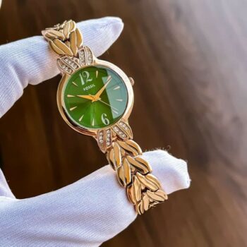 Fancy Fossil Watch For Girl Green Dial 2