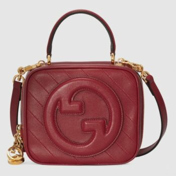 Gucci Blondie top handle bag in pink leather