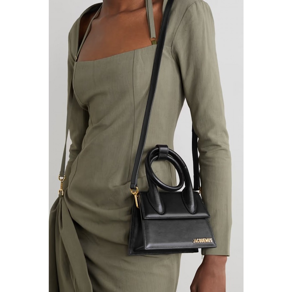 Jacquemus Handbag Le Chiquito Long Handle With OG Box Dust Bag & Sling  Belt, Black (SL1036) - KDB Deals