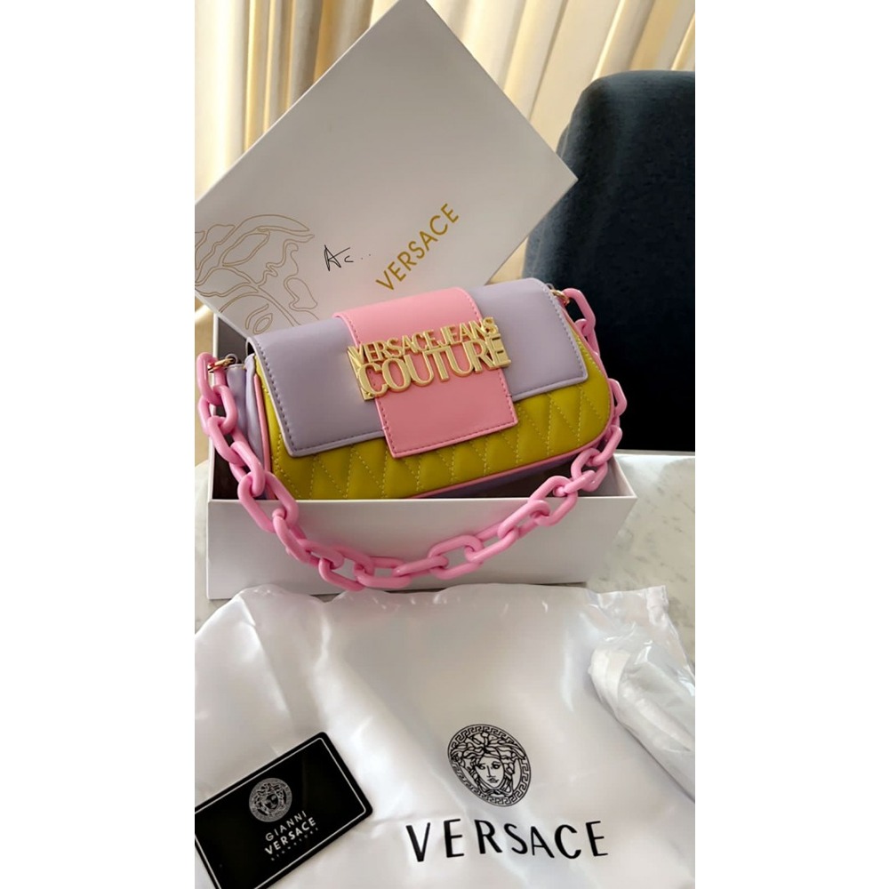 Versace Jeans Couture BlackGold Heart Charm Purse India | Ubuy