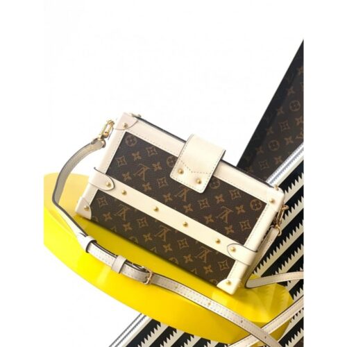 Louis Vuitton Petite Malle Womens Handbags 2023-24FW, Brown
