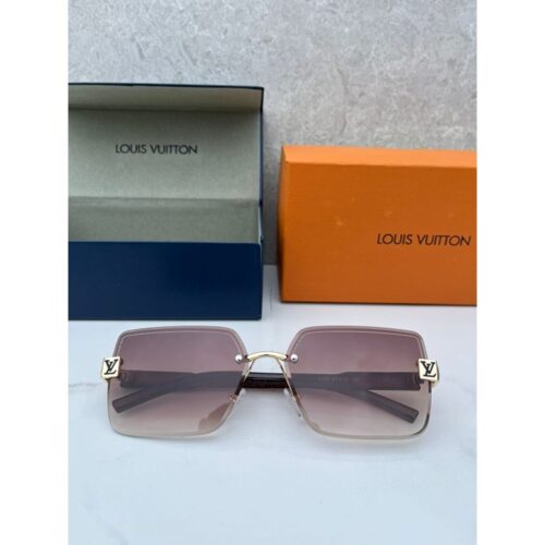 Louis Vuitton Sunglasses Fameless Brown Gold For Men 2