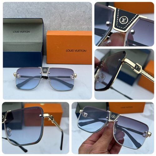Louis Vuitton Sunglasses For Men Blue 3 1