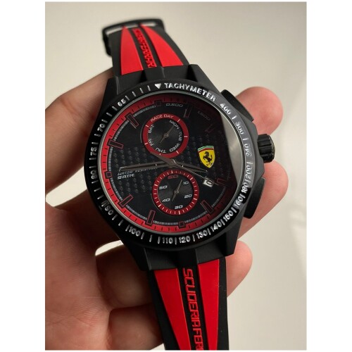 Luxurious Scuderia Ferrari Watch Red Dial Sport For Men