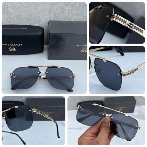 Maybach Sunglasses For Men Black Gold 2 1
