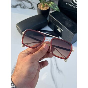Maybach Sunglasses For Men Gold Brown