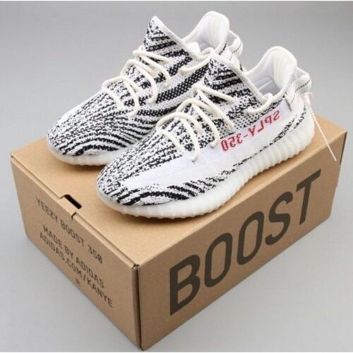 Mens Adidas Shoes Yeezy Boost 350 Zebra Print 1