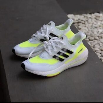 Men's Adidas Shoes Ultraboost 21 Solar Black Green