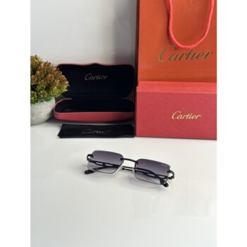 Mens Cartier Sunglasses 755 Black 2