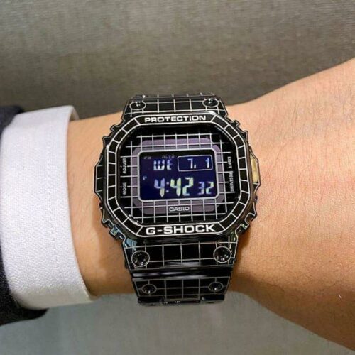 Mens G shock Watch with Metal Chain