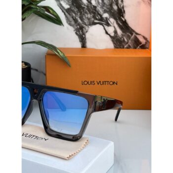 Mens Louis Vuitton Sunglasses Square Evidence Grey Blue 6